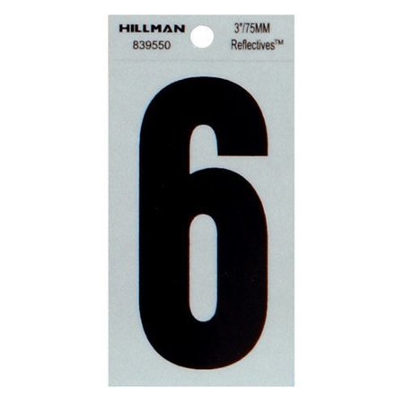 HILLMAN 3" Blk 6 Thin Adhesive 839550